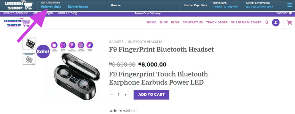 Uniben Shop Product Affiliate Link