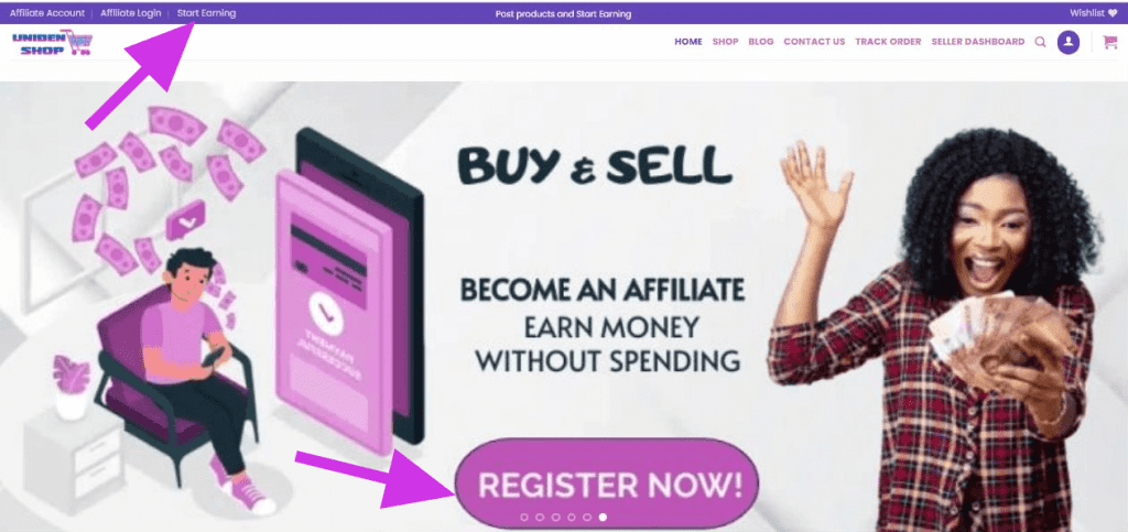 Uniben Shop Affiliate Registration