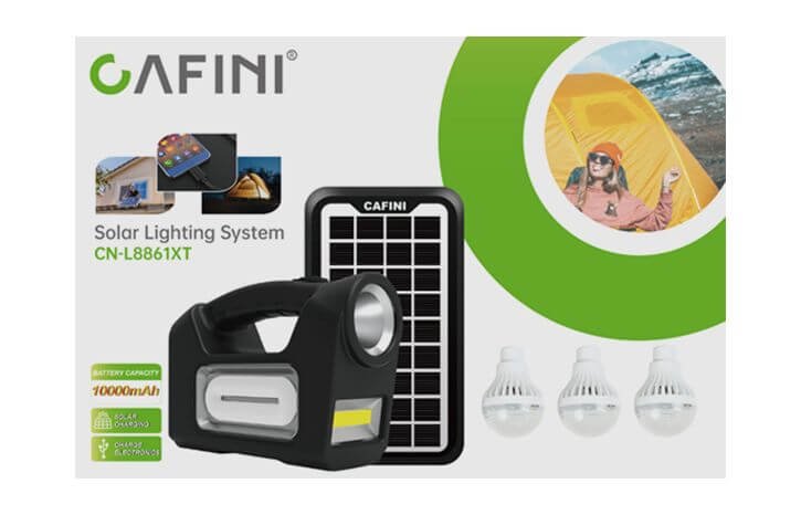 CAFINI CN-L8861XT Solar Emergency Lighting System Kit