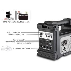 CAFINI CN-R1177FM-BT 1200mAh Solar Energy Lighting System Kit