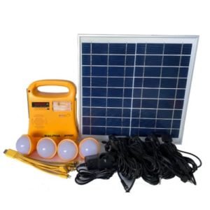 Salpha Spark 12000mAh Solar Power System with 4 Bulbs