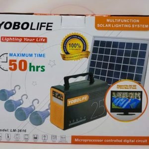 YoboLife LM-3616 50hrs Solar Lighting System with MP3, Bluetooth